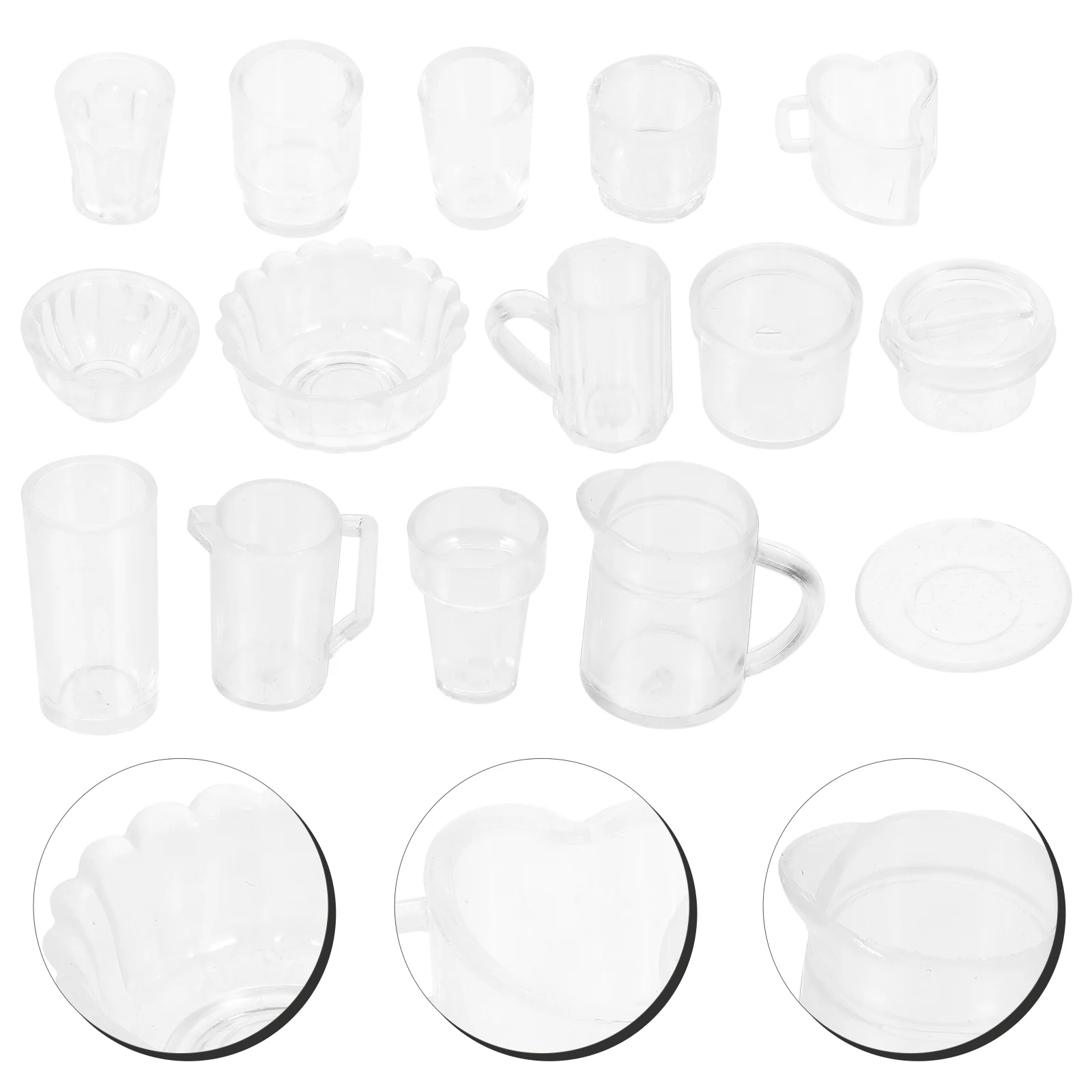15 Pcs Mini Kitchen Utensils Plastic House Decor Set Realistic Transparent Accessories Miniature Kitchen Tableware Tiny
15 Pcs Mini Kitchen Utensils Plastic House Decor Set Realistic Transparent Accessories Miniature Kitchen Tableware Tiny