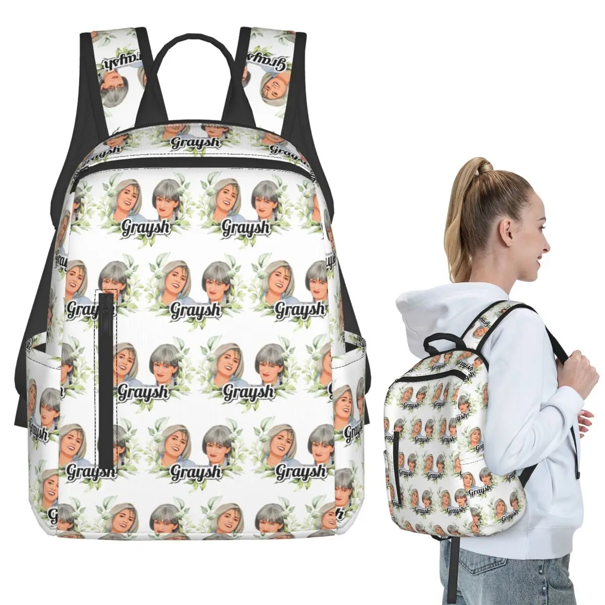 Prue And Trude Backpack Student BookBag Kids School Bag Computer Shoulder Bags Men Women
Prue And Trude Backpack Student BookBag Kids School Bag Computer Shoulder Bags Men Women