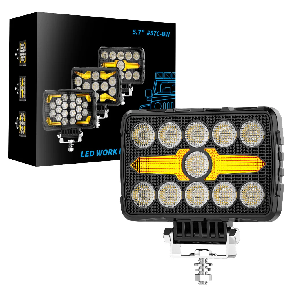 5.7 inch Rectangle DRL Day Running Lights Modified LED Work Lights Off-Road Vehicle Spotlights ATV SUV 4X4 Headlights Flash
5.7 inch Rectangle DRL Day Running Lights Modified LED Work Lights Off-Road Vehicle Spotlights ATV SUV 4X4 Headlights Flash