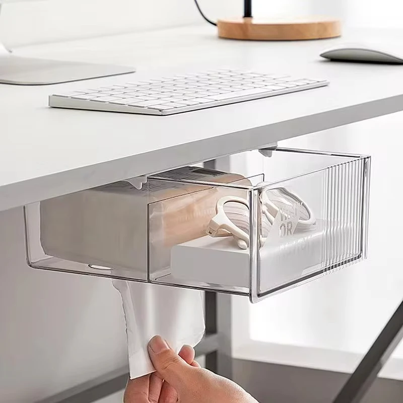 Drawer Type Storage Box Under Desk Punch Free HiddenDesktop Organizer Invisible Office Stationery Sundry Tissues Storage Drawer
Drawer Type Storage Box Under Desk Punch Free HiddenDesktop Organizer Invisible Office Stationery Sundry Tissues Storage Drawer