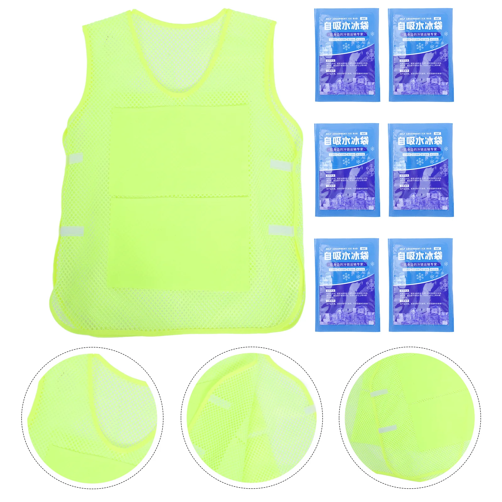 1Set Mesh Cooling Vest for Men and Women Maximum Airflow Cooling Vest for Hot Weather Riding Hiking Labor Work
1Set Mesh Cooling Vest for Men and Women Maximum Airflow Cooling Vest for Hot Weather Riding Hiking Labor Work