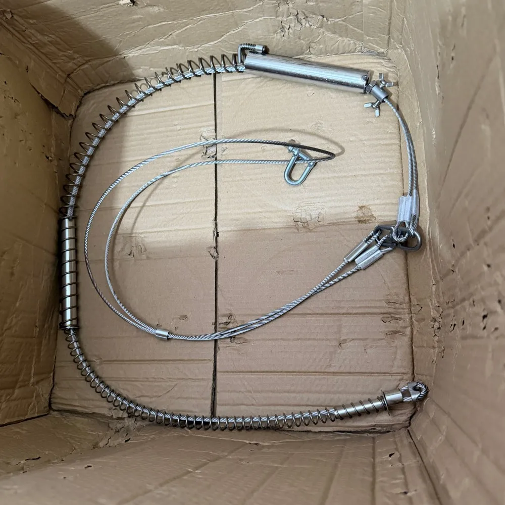 4mm Diameter Heavy Duty Steel Wire Rope Spring with Nuts for Wild Boar Trap Accessories
4mm Diameter Heavy Duty Steel Wire Rope Spring with Nuts for Wild Boar Trap Accessories