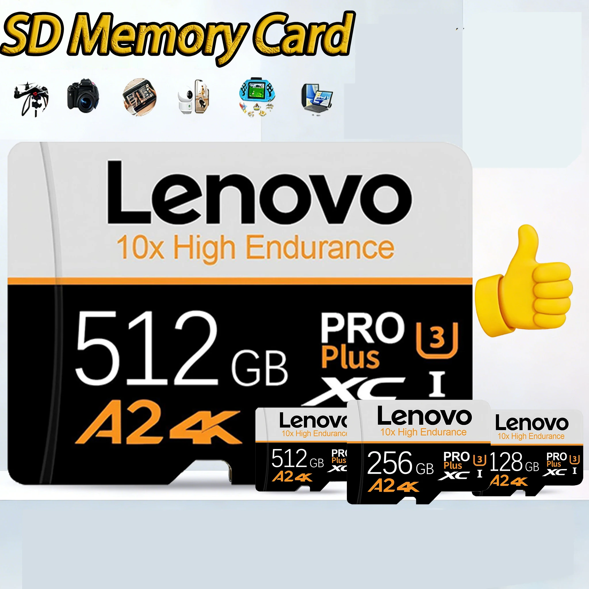 Lenovo Large Capacity LENOVO Micro TF/SD TF Card 16GB 512GB 256GB 128GB 32GB 64GB 16GB 100MB/s UHS I A1 for Phone 4K V30 Memory
Lenovo Large Capacity LENOVO Micro TF/SD TF Card 16GB 512GB 256GB 128GB 32GB 64GB 16GB 100MB/s UHS I A1 for Phone 4K V30 Memory