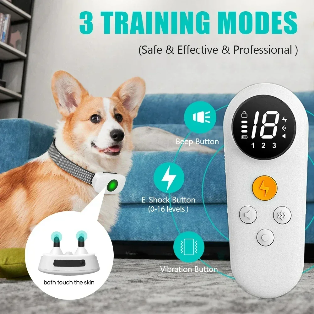 2024 New Smart Electric Training Dog Collar, Rechargeable 1640 Feet Anti Bark Dog Collar, IPX7 Waterproof, Security Lock Modes
2024 New Smart Electric Training Dog Collar, Rechargeable 1640 Feet Anti Bark Dog Collar, IPX7 Waterproof, Security Lock Modes