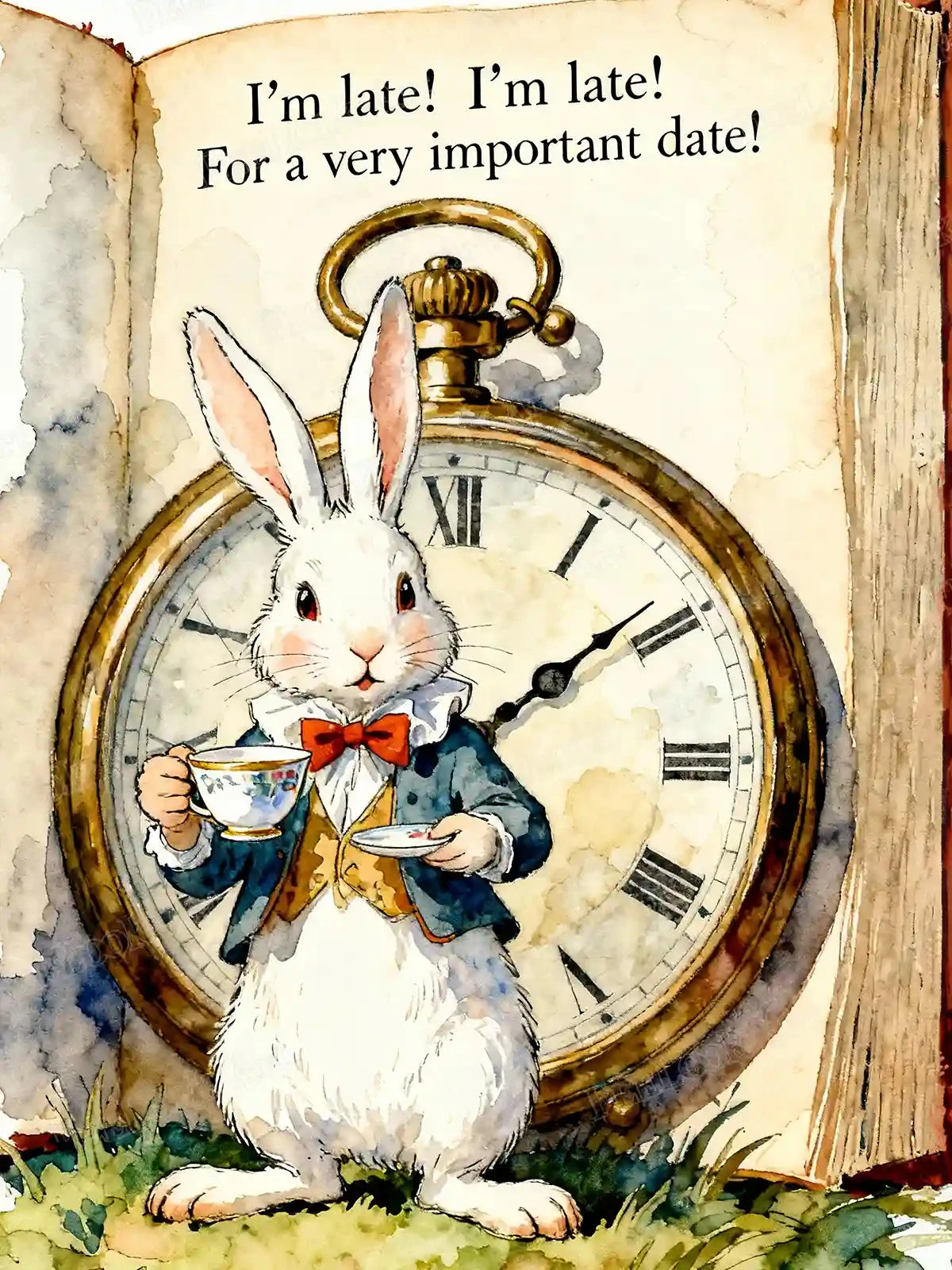 White Rabbit Wonderland Pocket Watch Teacup Full Drill Diamond Painting Kit Fantasy Mosaic Wall Art Home Decor Gift Craft
White Rabbit Wonderland Pocket Watch Teacup Full Drill Diamond Painting Kit Fantasy Mosaic Wall Art Home Decor Gift Craft