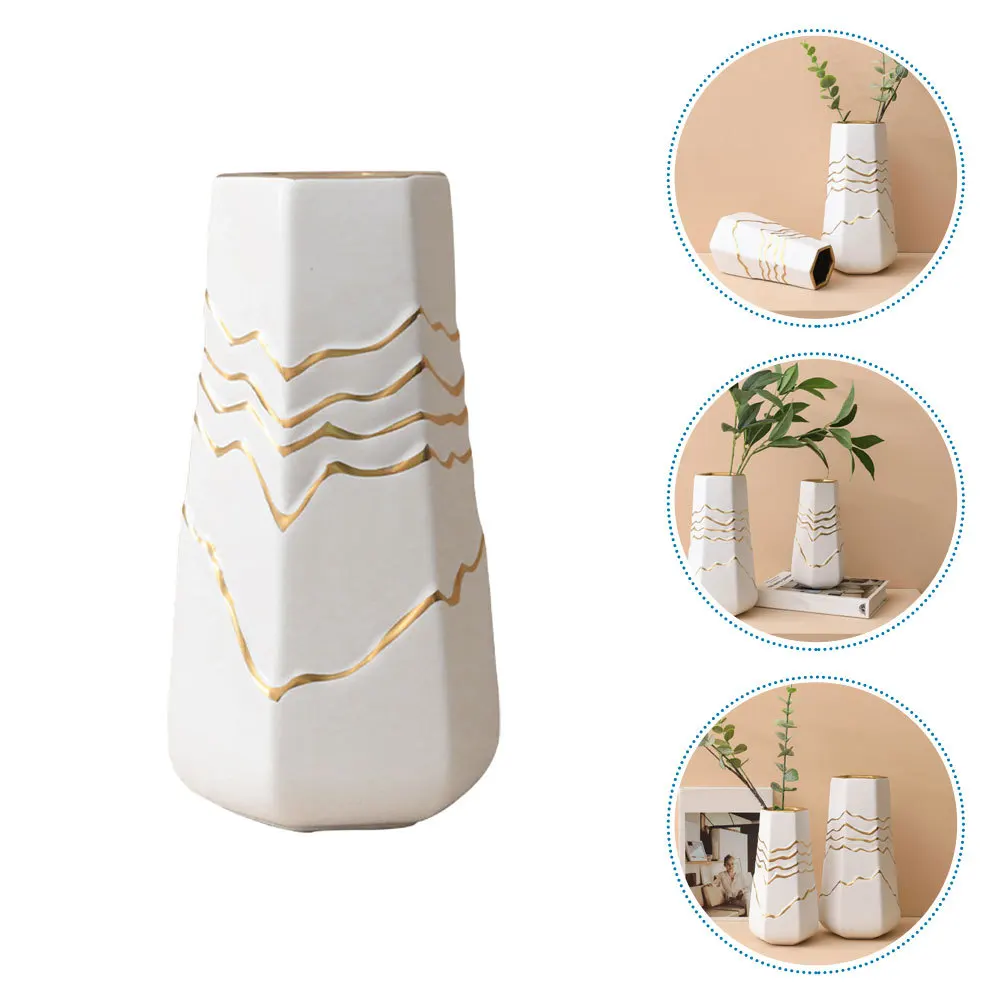 Decorations Ceramic Ornament Flower Vase Home Holder Small White Creative Floral
Decorations Ceramic Ornament Flower Vase Home Holder Small White Creative Floral