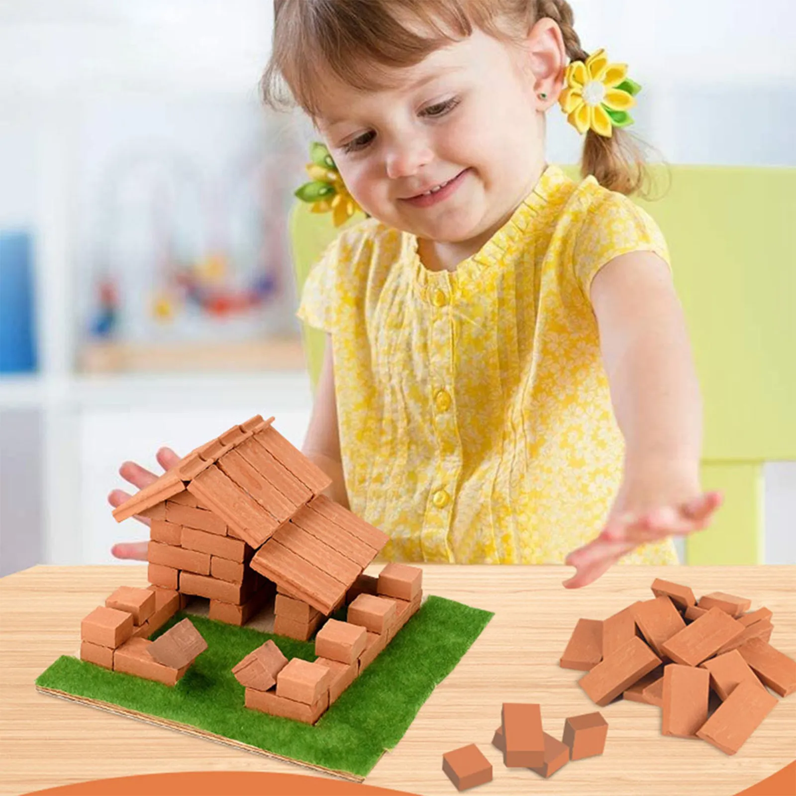 150Pcs Artificial Wall Bricks Miniature Brick Supplies for Backdrop Landscape Brick Decor Kids Room Theme Party DIY Mini Garden
150Pcs Artificial Wall Bricks Miniature Brick Supplies for Backdrop Landscape Brick Decor Kids Room Theme Party DIY Mini Garden