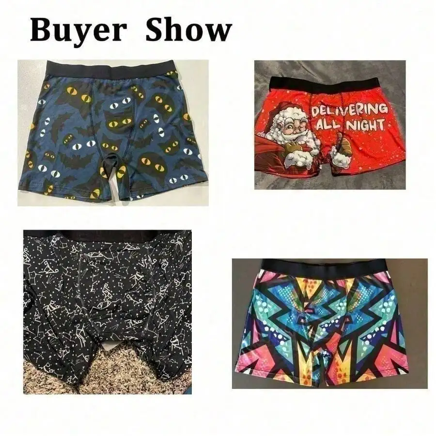Mens Printed Boxer Shorts Soft Stretch Polyester Breathable Underwear Gift
Mens Printed Boxer Shorts Soft Stretch Polyester Breathable Underwear Gift