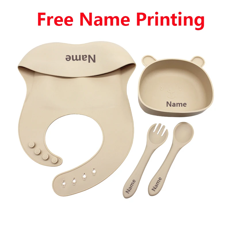 Free Name Printing Silicone Children's Tableware Feeding Bowl Silicone Fork Spoon Meal Training Holiday Gift
Free Name Printing Silicone Children's Tableware Feeding Bowl Silicone Fork Spoon Meal Training Holiday Gift