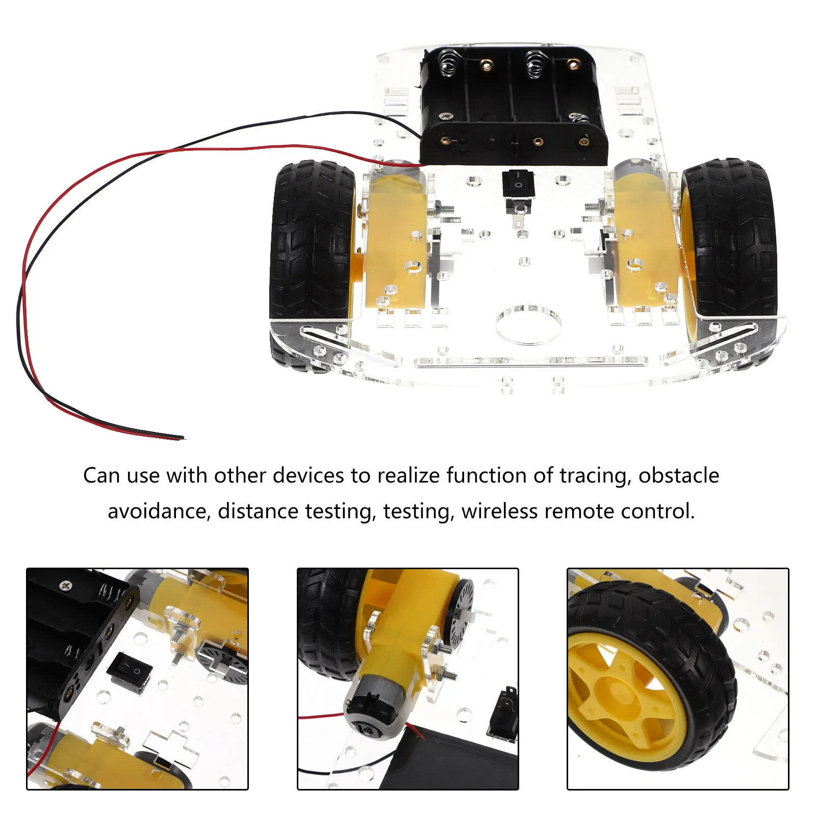 Smart Robot Car Chassis Kit Encoder Battery Box Distance Measurement Obstacle Avoidance Wireless Remote Control Compatible
Smart Robot Car Chassis Kit Encoder Battery Box Distance Measurement Obstacle Avoidance Wireless Remote Control Compatible