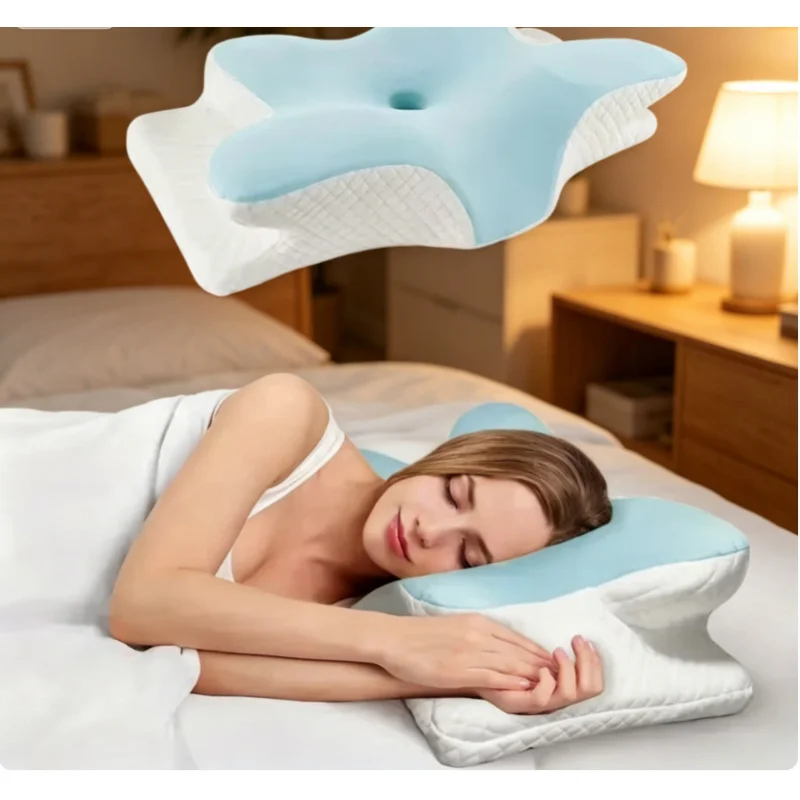 Summer Cool Butterfly Cervical Pillow Ergonomic Memory Foam Slow Rebound Neck Support Cushion For Daily Household Sleep
Summer Cool Butterfly Cervical Pillow Ergonomic Memory Foam Slow Rebound Neck Support Cushion For Daily Household Sleep