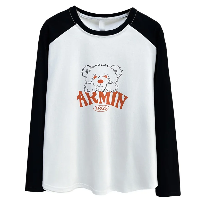 Модная женская футболка больших размеров, осенний стильный и молодежный разноцветный топ с длинными рукавами и принтом медведя 6264
Модная женская футболка больших размеров, осенний стильный и молодежный разноцветный топ с длинными рукавами и принтом медведя 6264