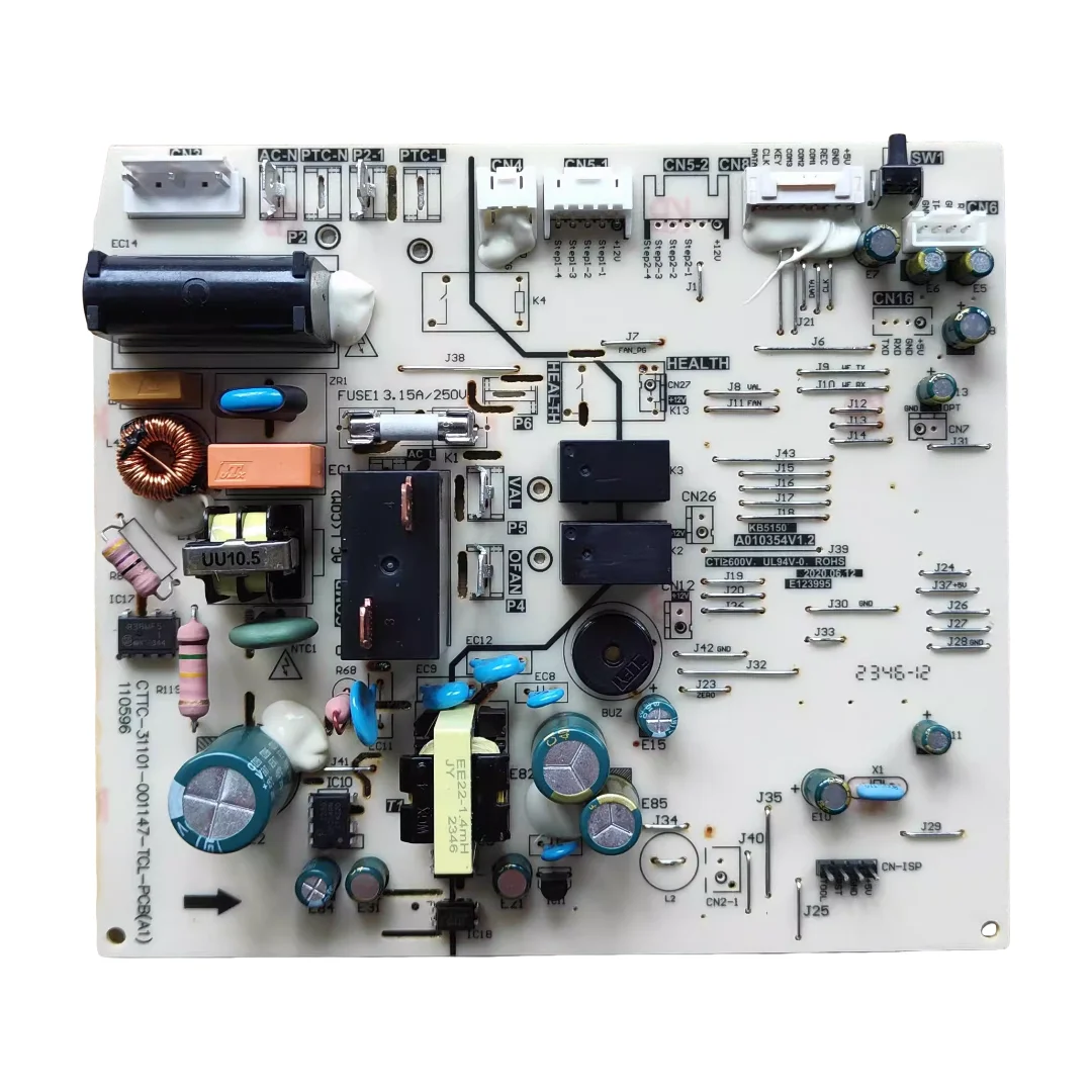 Новая основная плата кондиционера TCL, плата управления CTTC-31101-001147-TCL-PCB(A1) A010354 V1.2, компьютерная плата
Новая основная плата кондиционера TCL, плата управления CTTC-31101-001147-TCL-PCB(A1) A010354 V1.2, компьютерная плата