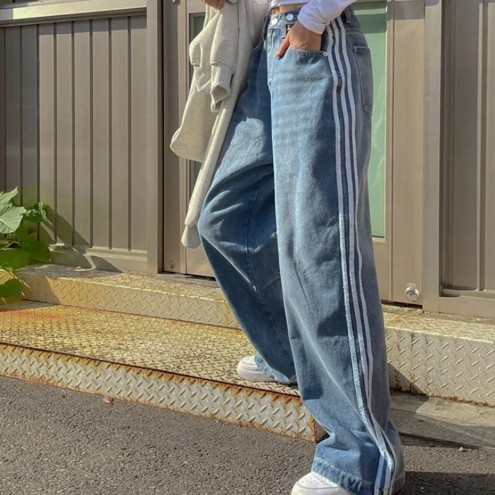 Джинсы East Gate Summer Fashion Distred с широкими штанинами в полоску, стройнящие, удлиненные, женские, модные, синие, из денима
Джинсы East Gate Summer Fashion Distred с широкими штанинами в полоску, стройнящие, удлиненные, женские, модные, синие, из денима