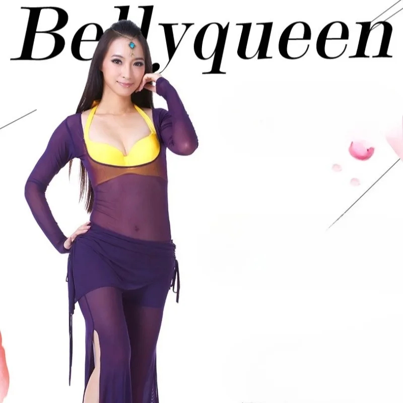 Women's Belly Dance Costume - Long Sleeve Mesh Top High Waist Pants,Two-Piece Performance Outfit
Women's Belly Dance Costume - Long Sleeve Mesh Top High Waist Pants,Two-Piece Performance Outfit