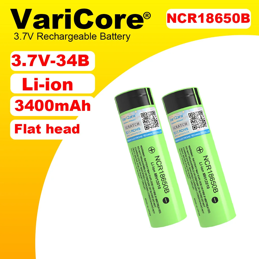 100% New Original NCR18650B 3.7v 3400mAh 18650 Lithium Rechargeable Battery 4.2v For Flashlight Energy storage batteries
100% New Original NCR18650B 3.7v 3400mAh 18650 Lithium Rechargeable Battery 4.2v For Flashlight Energy storage batteries