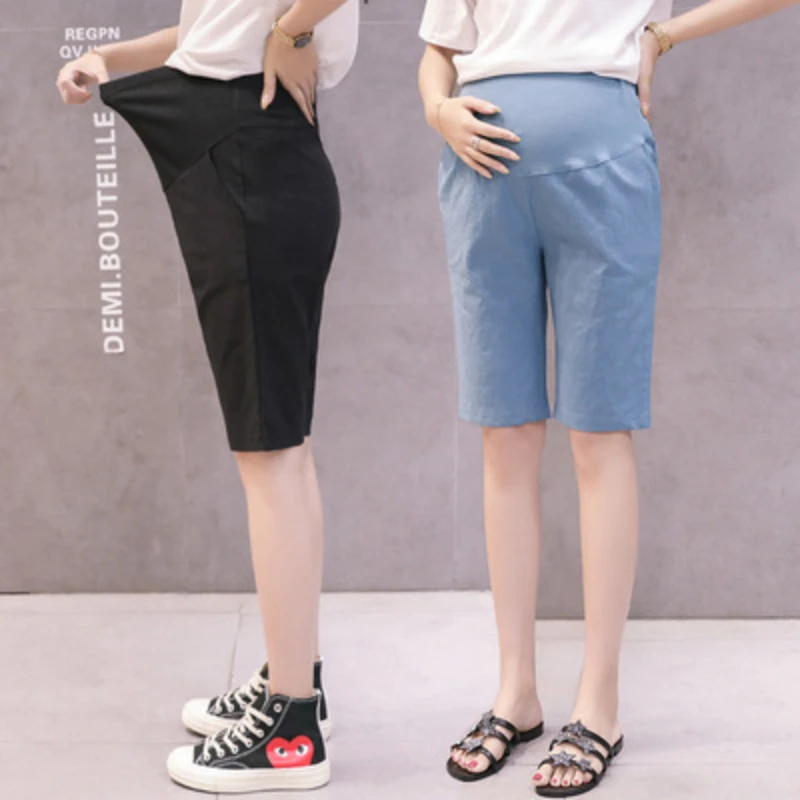 Summer Cotton Maternity Belly Short Pants Pregnant Women Shorts Pregnancy Short Trousers Adjustable Belly Clothes Korean Style 
Summer Cotton Maternity Belly Short Pants Pregnant Women Shorts Pregnancy Short Trousers Adjustable Belly Clothes Korean Style