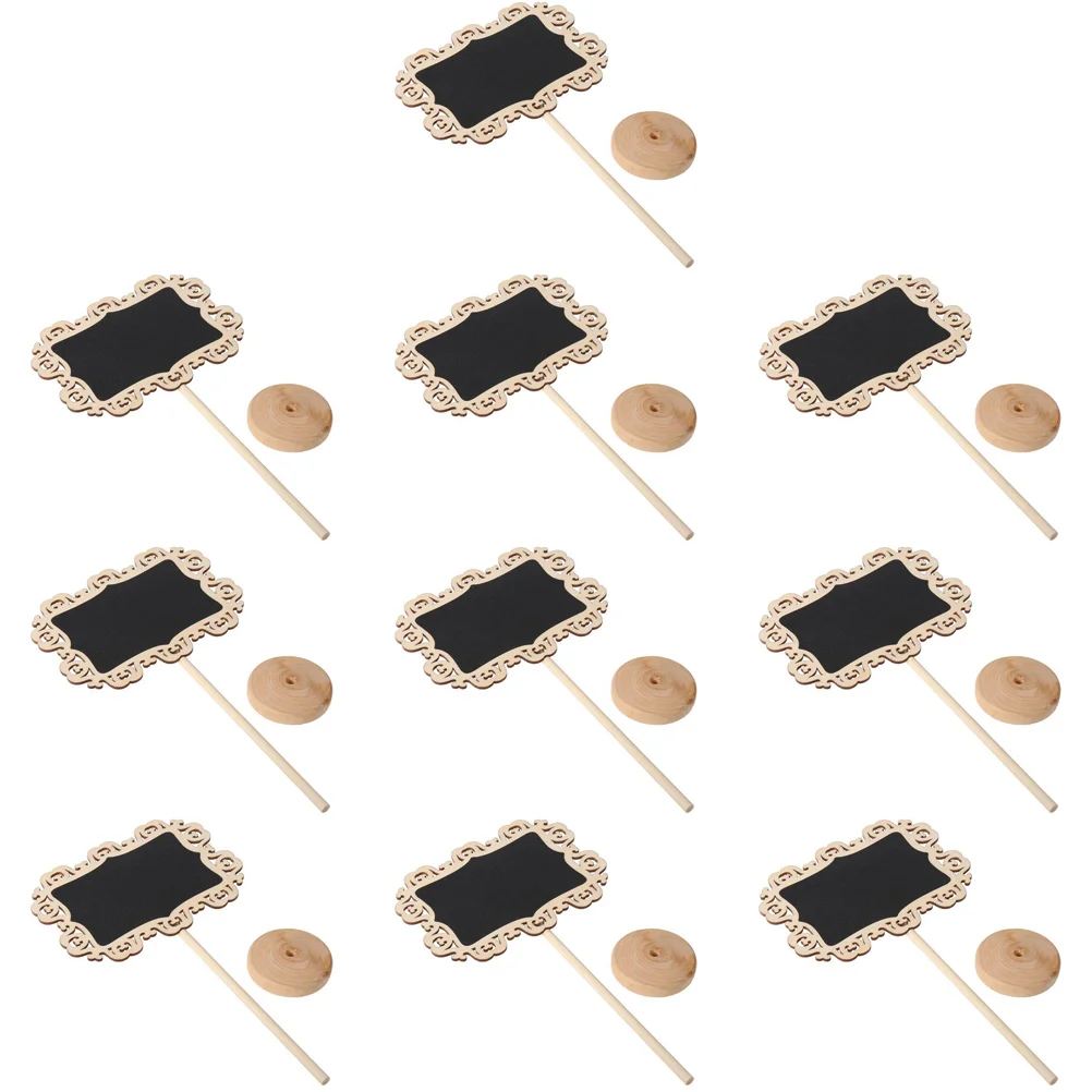 10 Pcs Hollow Edge Place Cards Mini Blackboards Erasable Reusable for Wedding Party Home Kitchen Garden Display 
10 Pcs Hollow Edge Place Cards Mini Blackboards Erasable Reusable for Wedding Party Home Kitchen Garden Display