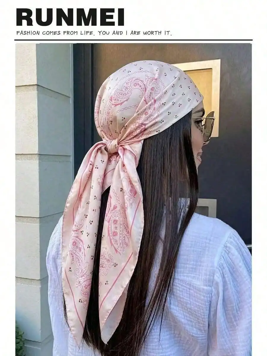 1pc Minimalist Printed Satin Scarf, New Spring Fashion Accessory Scarf, Suitable For Women, Can Be Used As A Waistband, Bag Decoration, Ribbon, Headband Or Scarf, An Ideal Choice To Enhance Your Overall Look.
1pc Minimalist Printed Satin Scarf, New Spring Fashion Accessory Scarf, Suitable For Women, Can Be Used As A Waistband, Bag Decoration, Ribbon, Headband Or Scarf, An Ideal Choice To Enhance Your Overall Look.