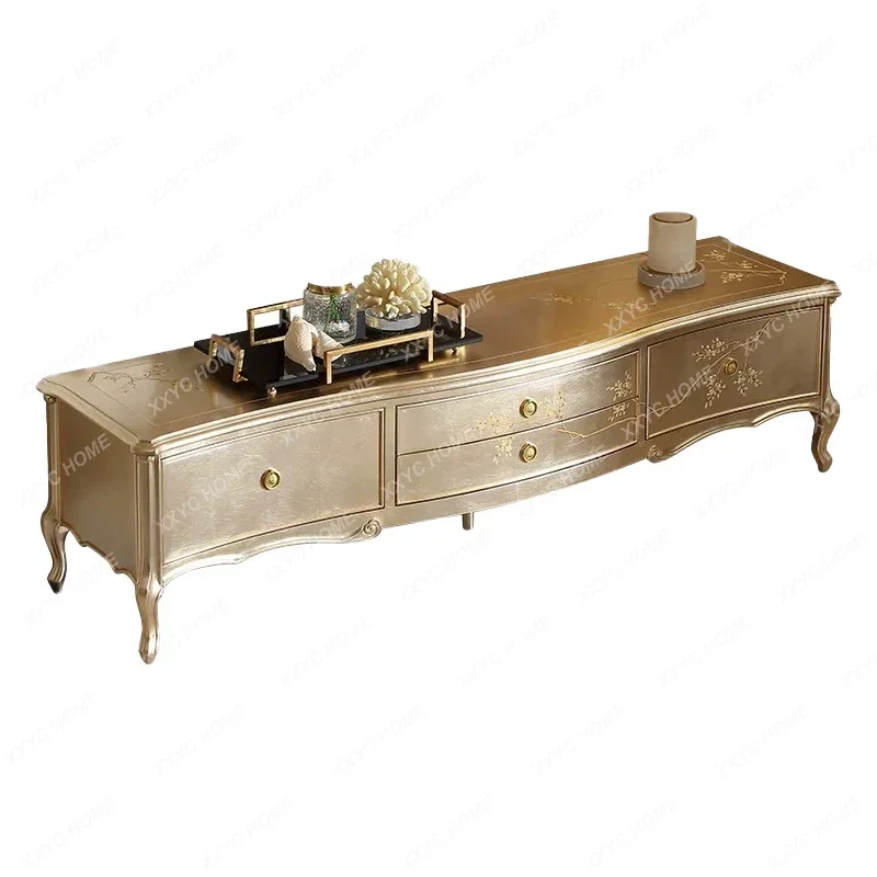 light luxury solid wood painted silver foil court living room bedroom carved storage cabinet FT
light luxury solid wood painted silver foil court living room bedroom carved storage cabinet FT