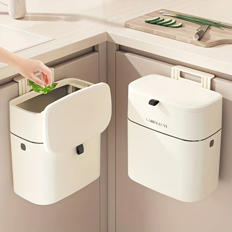 Wall-Mounted Trash Can Per Piece,Home Large Capacity Living Room Bathroom with Lid,kitchen accessories
Wall-Mounted Trash Can Per Piece,Home Large Capacity Living Room Bathroom with Lid,kitchen accessories