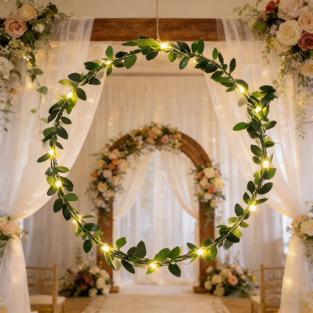 20/50 LED Battery Powered Wedding Holiday Fairy Light Green Leaf String Light for Home Room Arrangement Scene Outdoor Decoration
20/50 LED Battery Powered Wedding Holiday Fairy Light Green Leaf String Light for Home Room Arrangement Scene Outdoor Decoration