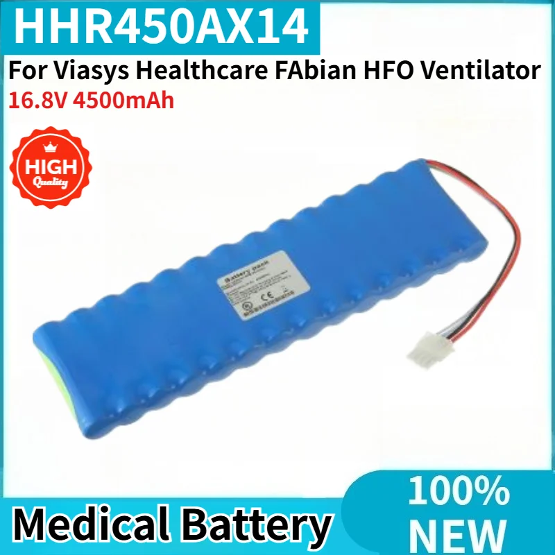 HHR450AX14 High Quality Medical Battery 16.8V 4500mAh for Viasys Healthcare FAbian HFO Ventilator Brand New Replacement Battery
HHR450AX14 High Quality Medical Battery 16.8V 4500mAh for Viasys Healthcare FAbian HFO Ventilator Brand New Replacement Battery