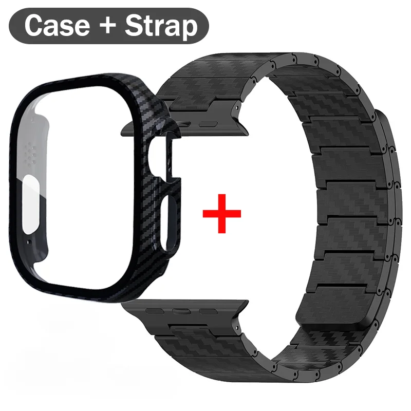 Ремешок из углеродного волокна + чехол для ПК для Apple Watch Band Ultra 2 49 45 мм 41 мм 44 мм 40 42 мм Магнитный браслет для iWatch 9 8 7 6 5 4 3 SE
Ремешок из углеродного волокна + чехол для ПК для Apple Watch Band Ultra 2 49 45 мм 41 мм 44 мм 40 42 мм Магнитный браслет для iWatch 9 8 7 6 5 4 3 SE