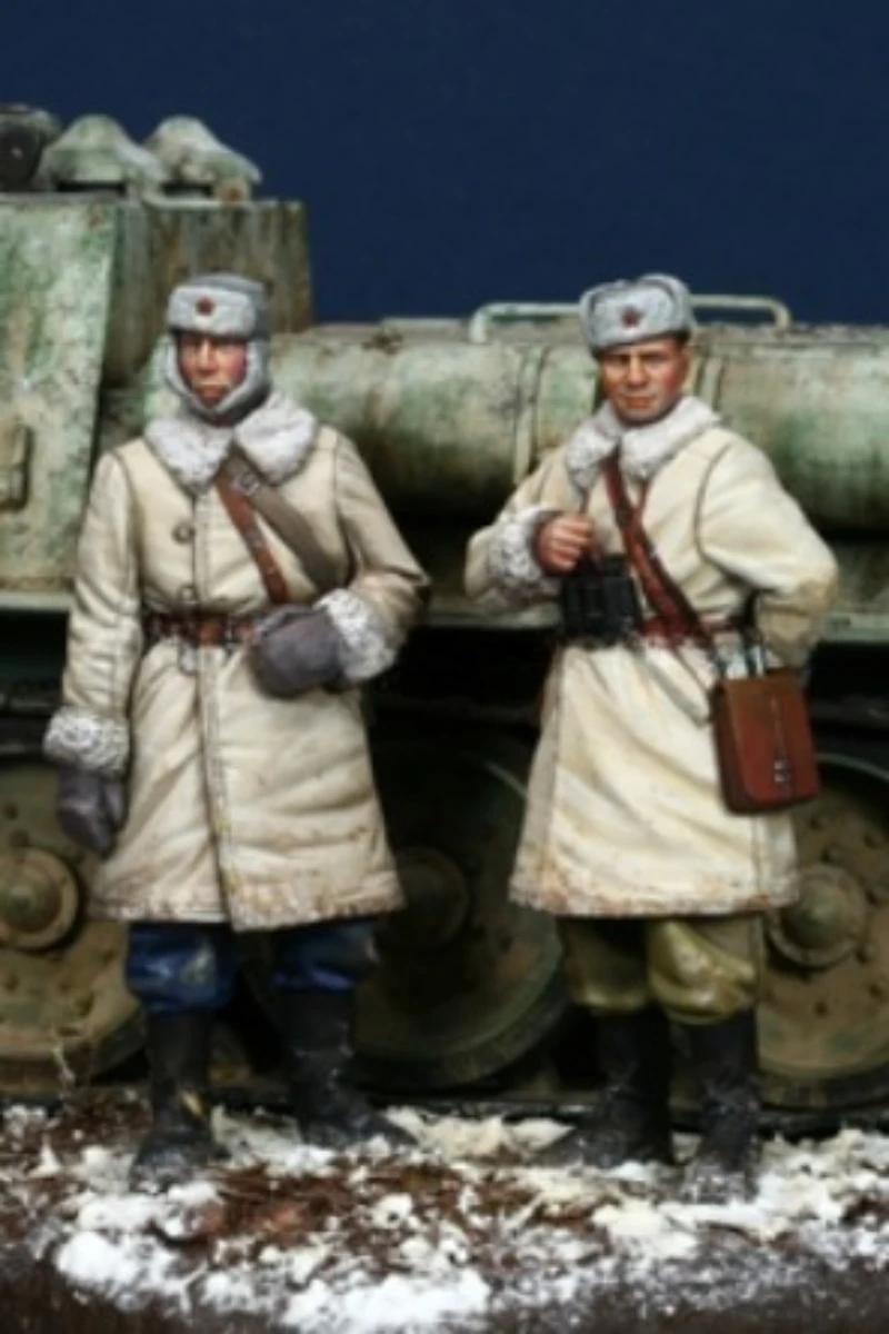 Масштаб 1/35, литая под давлением фигурка из смолы, комплект модели, набор российского оборудования AFV времен Второй мировой войны, 2 фигурки в разобранном и неокрашенном виде
Масштаб 1/35, литая под давлением фигурка из смолы, комплект модели, набор российского оборудования AFV времен Второй мировой войны, 2 фигурки в разобранном и неокрашенном виде