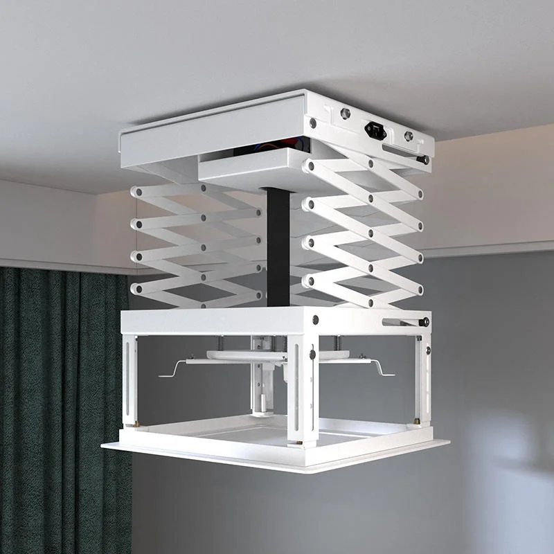 Ceiling-Mounted Motorized Projector Lift Scissor Embedded Projector Mount with Remote Control for Home Use Hidden Screen
Ceiling-Mounted Motorized Projector Lift Scissor Embedded Projector Mount with Remote Control for Home Use Hidden Screen