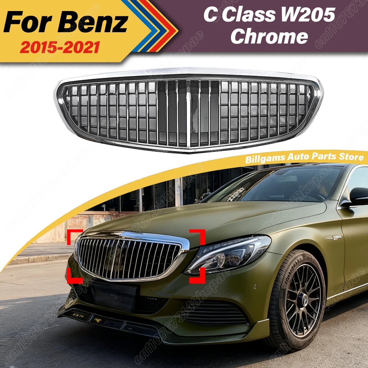 For Mercedes Benz C Class W205 2015 2016 2017 2018 2019 2020 2021 Automobile Front Air Intake Grille Heat Dissipation Body Kit
For Mercedes Benz C Class W205 2015 2016 2017 2018 2019 2020 2021 Automobile Front Air Intake Grille Heat Dissipation Body Kit