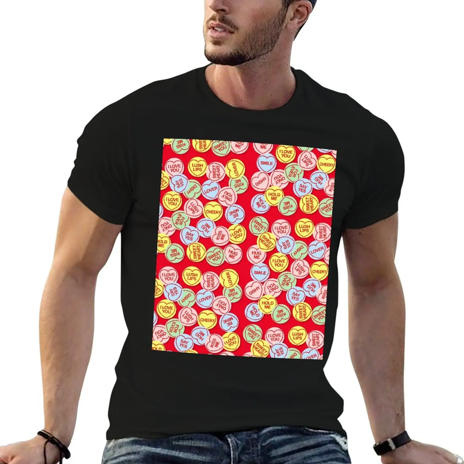 love hearts red background T-Shirt summer top blacks heavyweights customizeds men clothings
love hearts red background T-Shirt summer top blacks heavyweights customizeds men clothings