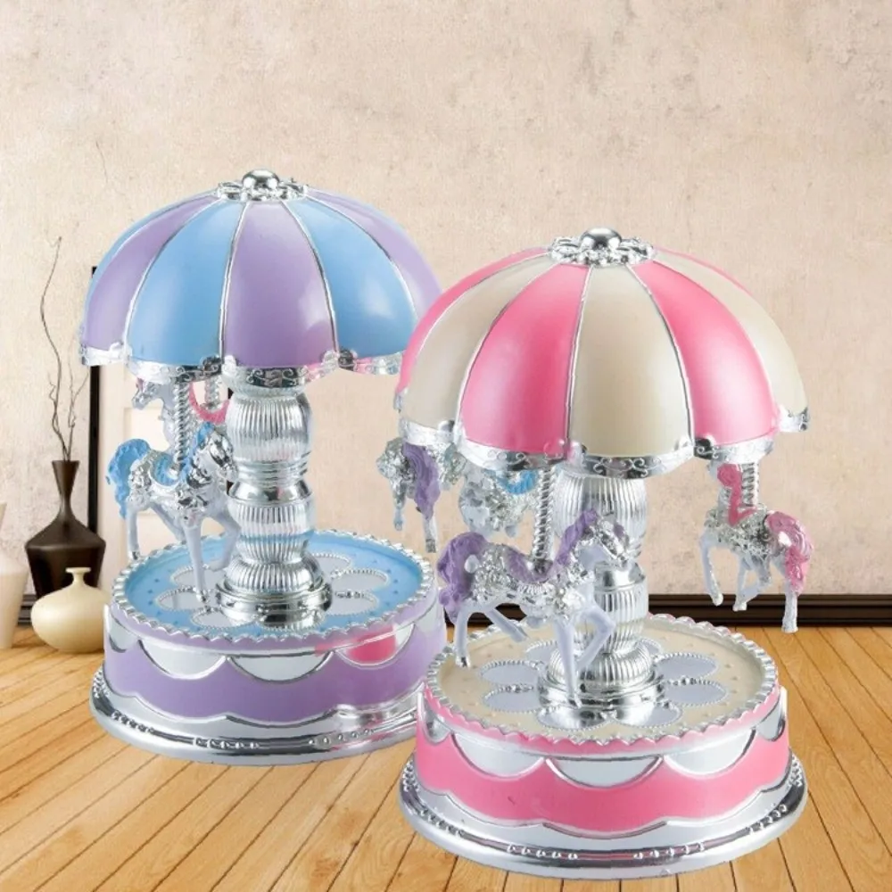Fantasy Exquisite Carousel Music Box Cartoon Colored Lights Carousel Ornaments Gifts Luminous Horse Music Box Children Gifts
Fantasy Exquisite Carousel Music Box Cartoon Colored Lights Carousel Ornaments Gifts Luminous Horse Music Box Children Gifts