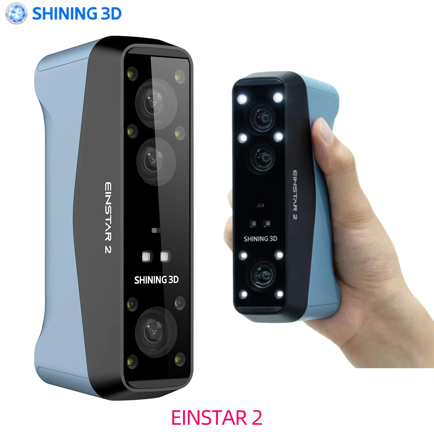 3D-сканер SHINING EINSTAR 2, беспроводное 3D-сканирование, высокая точность, поддержка сканирования без маркера 17, синяя лазерная линия/NIR Light
3D-сканер SHINING EINSTAR 2, беспроводное 3D-сканирование, высокая точность, поддержка сканирования без маркера 17, синяя лазерная линия/NIR Light