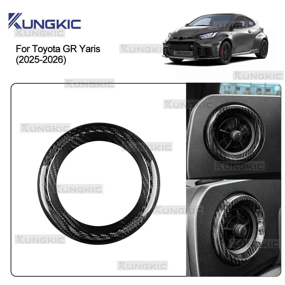 Real Hard Dry Carbon Fiber For Toyota GR Yaris 2025 2026 LHD Car Driver Passenger Co-Pilot Side Outlet Interior Cover Sticker
Real Hard Dry Carbon Fiber For Toyota GR Yaris 2025 2026 LHD Car Driver Passenger Co-Pilot Side Outlet Interior Cover Sticker