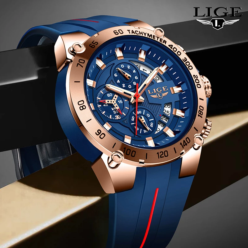 LIGE 2025 new Men's watches Waterproof calendar Wristwatch Quartz Clock Sports military Luminous watches for men reloj hommes
LIGE 2025 new Men's watches Waterproof calendar Wristwatch Quartz Clock Sports military Luminous watches for men reloj hommes