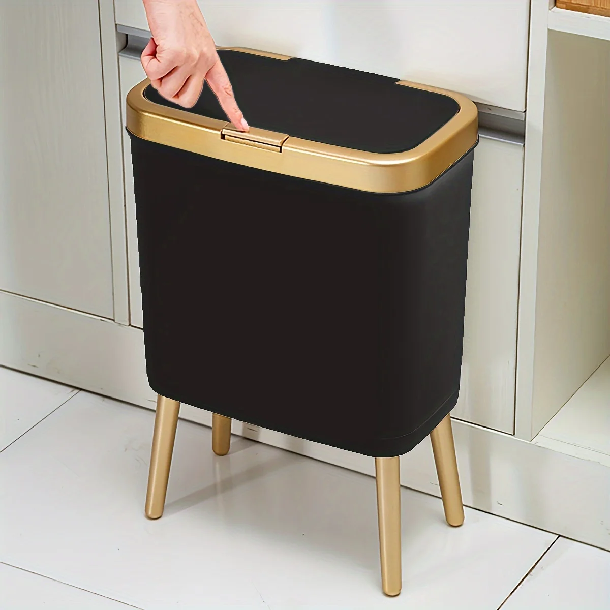 96 Gallon Odor Proof Trash Can with Lid and Raised Legs for Home Kitchen
96 Gallon Odor Proof Trash Can with Lid and Raised Legs for Home Kitchen