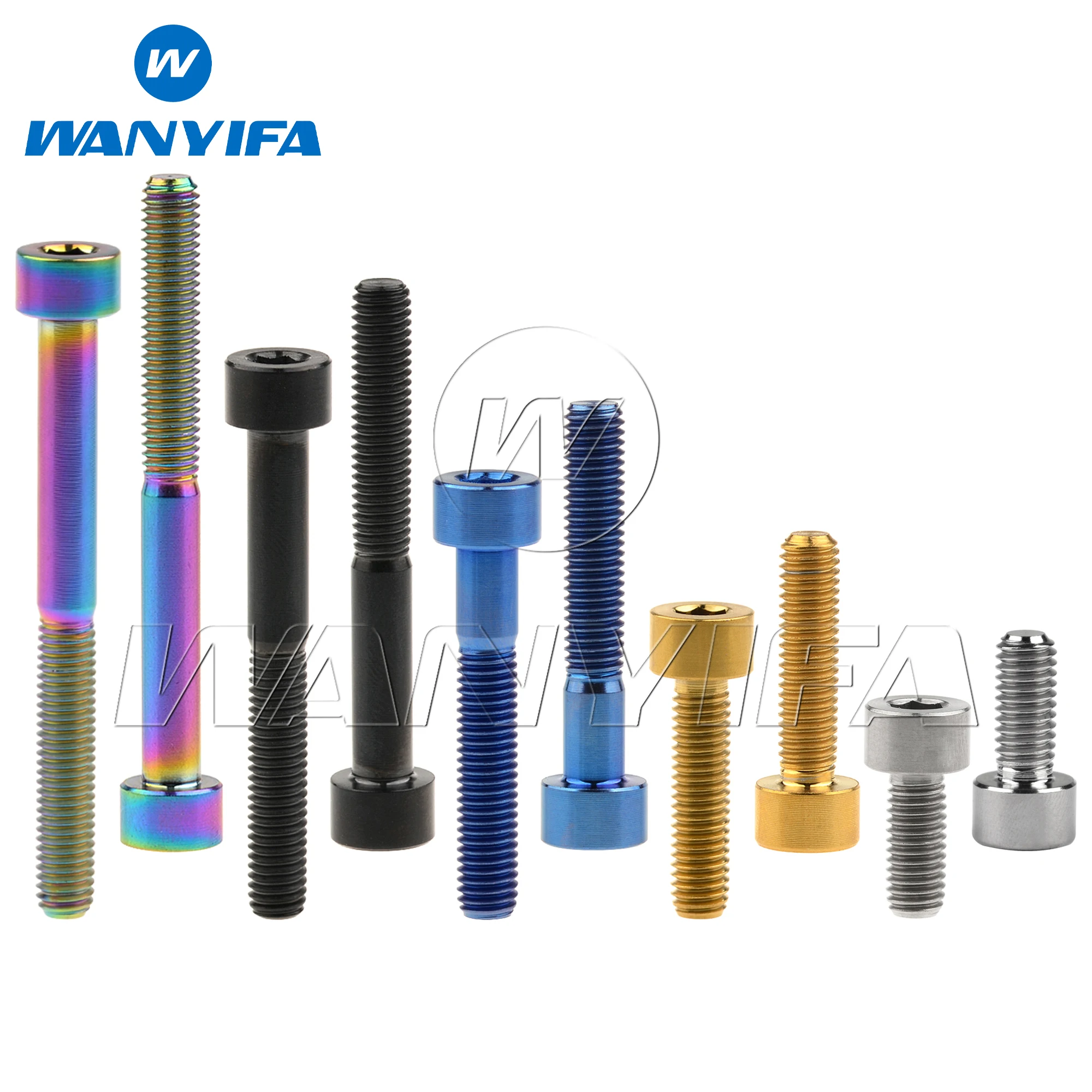 Wanyifa Titanium Bolt M5x10 12 16 18 20 23 25 30 35 40 45 50 55 60mm DIN912 Cap Hex Head Screw for Bicycle Stem Seatpost Parts
Wanyifa Titanium Bolt M5x10 12 16 18 20 23 25 30 35 40 45 50 55 60mm DIN912 Cap Hex Head Screw for Bicycle Stem Seatpost Parts
