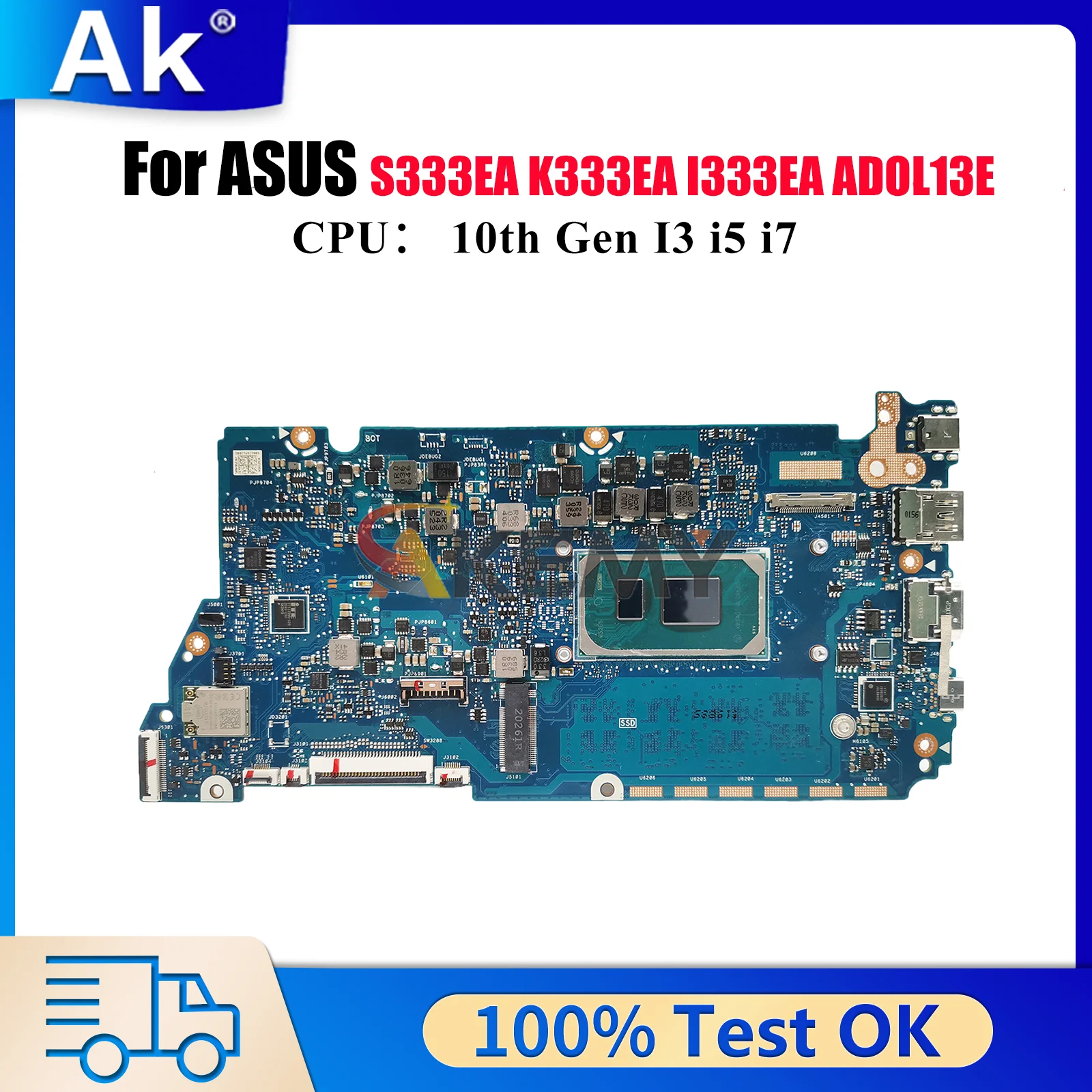 X321EA Laptop Motherboard For ASUS VivoBook X321EA S333EA I333EA X321E ADOL13E K333EA Notebook Mainboard With 10th Gen I3 i5 i7
X321EA Laptop Motherboard For ASUS VivoBook X321EA S333EA I333EA X321E ADOL13E K333EA Notebook Mainboard With 10th Gen I3 i5 i7