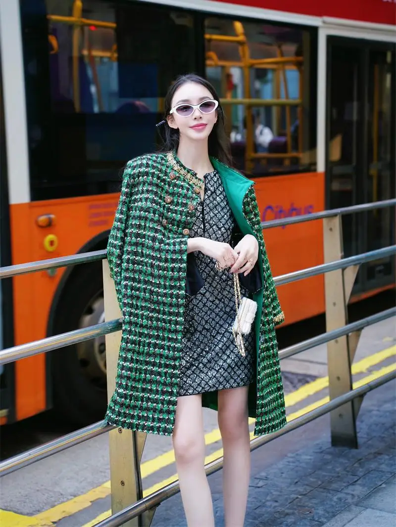Nothing Nine Long iny Sequin Outerwear Spring 2025 Ladies' Woolen Coat Sparkling Outer Layer Faionable Women's Apparel
Nothing Nine Long iny Sequin Outerwear Spring 2025 Ladies' Woolen Coat Sparkling Outer Layer Faionable Women's Apparel