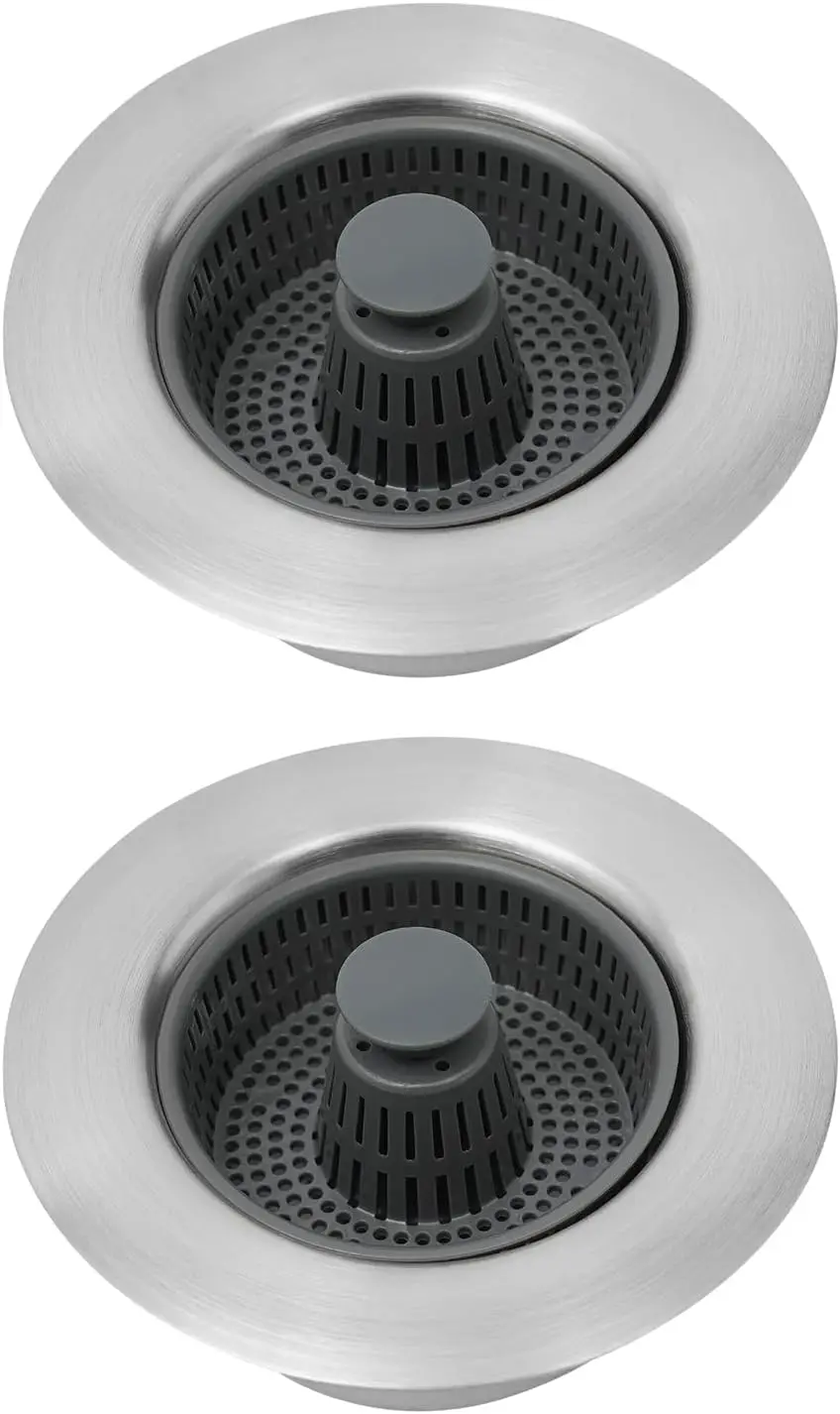 2Pcs Kitchen Sink Strainer, Anti-Clogging Basket Strainer with Pop-Up Core Kitchen Sink Drain Strainer NEW
2Pcs Kitchen Sink Strainer, Anti-Clogging Basket Strainer with Pop-Up Core Kitchen Sink Drain Strainer NEW