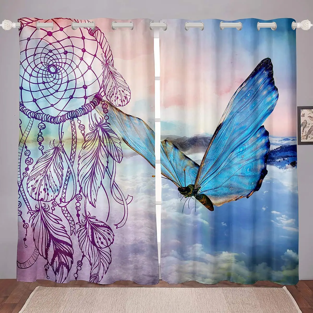 Colorful Hand-painted Starry Sky Dreamcatchers Elements Curtains Living Room Kitchen Bedroom Window Drapes for Boys Girls
Colorful Hand-painted Starry Sky Dreamcatchers Elements Curtains Living Room Kitchen Bedroom Window Drapes for Boys Girls