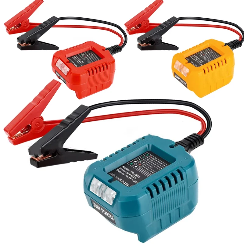 Car Jumper Cables Jump Charger for Makita/Dewalt/Milwaukee/Bosch 18V Li-ion Battery Adapter Jump Starter Battery Booster Cable
Car Jumper Cables Jump Charger for Makita/Dewalt/Milwaukee/Bosch 18V Li-ion Battery Adapter Jump Starter Battery Booster Cable