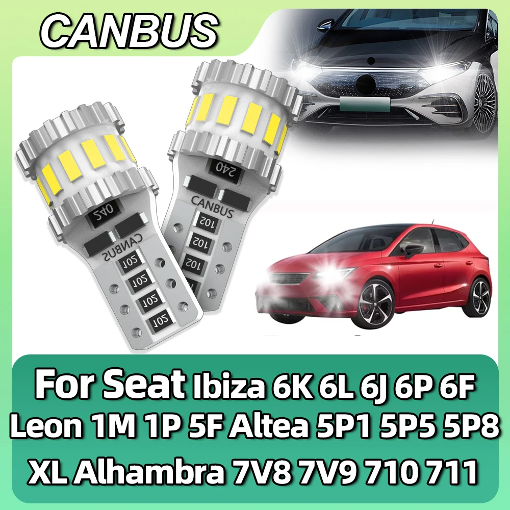 T10 LED Bulbs For Seat Ibiza 6K 6L 6J 6P 6F Leon 1M 1P 5F Altea 5P1 5P5 5P8 XL Alhambra 7V8 7V9 710 711 Clearance Lights CANBUS
T10 LED Bulbs For Seat Ibiza 6K 6L 6J 6P 6F Leon 1M 1P 5F Altea 5P1 5P5 5P8 XL Alhambra 7V8 7V9 710 711 Clearance Lights CANBUS