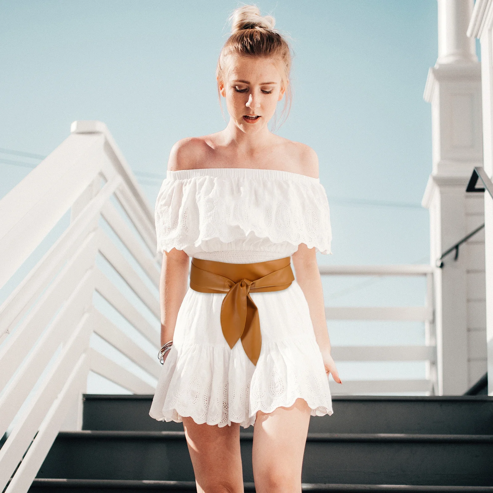 Butterfly Bow Waist Belt Wide Faux Sash For Women Dress Bridal Wedding Party Formal Evening Gowns Slimming
Butterfly Bow Waist Belt Wide Faux Sash For Women Dress Bridal Wedding Party Formal Evening Gowns Slimming