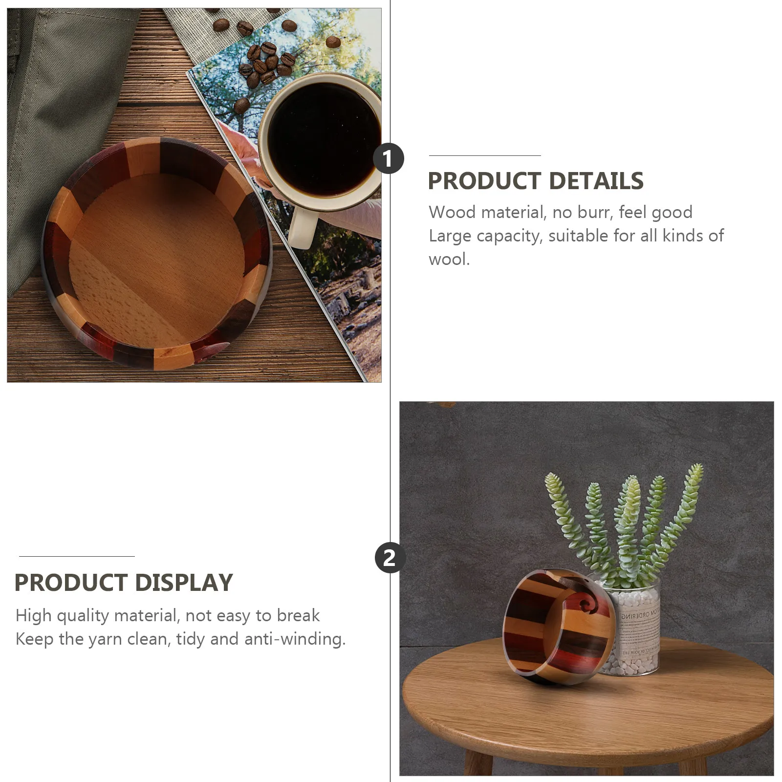 1 шт. бамбуковая чаша для хранения пряжи с витыми крючками, глянцевая отделка, органайзер для вязания крючком и спицами, держатель для шерсти, утяжеленная основа
1 шт. бамбуковая чаша для хранения пряжи с витыми крючками, глянцевая отделка, органайзер для вязания крючком и спицами, держатель для шерсти, утяжеленная основа