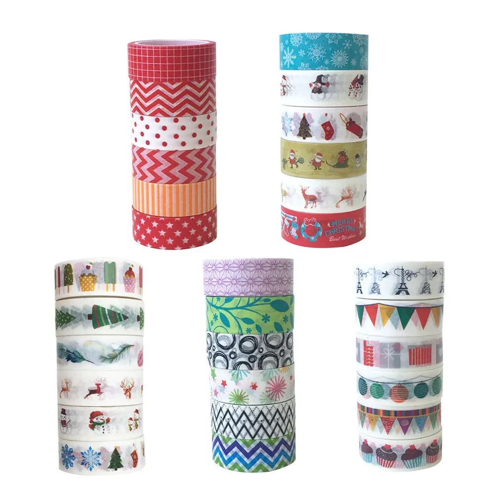30pcs Japanese Washi Tape Christmas Theme Decorative Masking For Gift Wrapping Diy Scrapbooking Party Supplies
30pcs Japanese Washi Tape Christmas Theme Decorative Masking For Gift Wrapping Diy Scrapbooking Party Supplies
