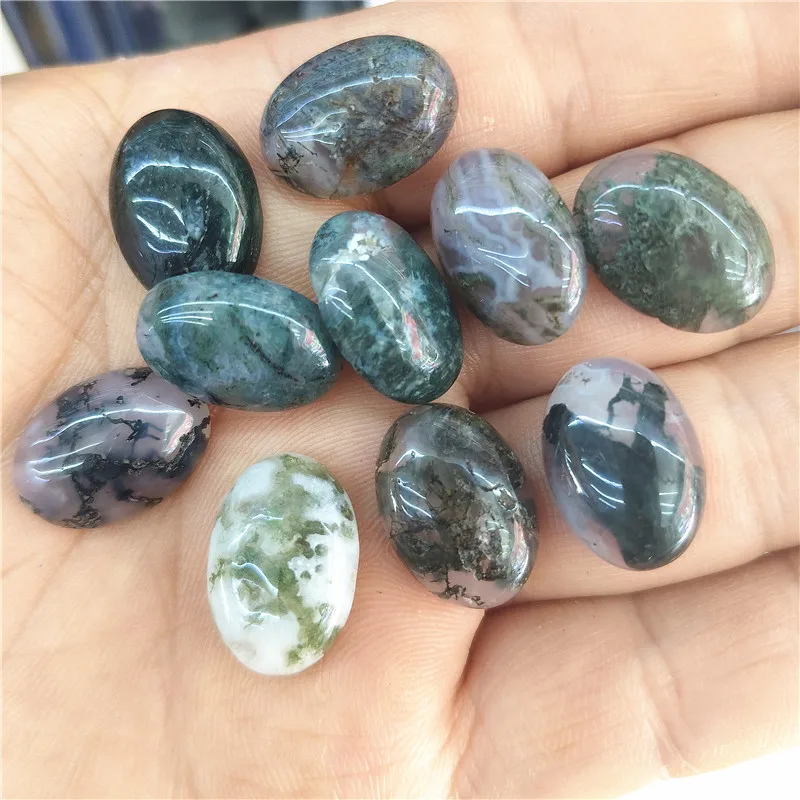 11PCS MOSS AGATE GEMSTONE CABOCHONS OVAL SHAPE SIZE 13X18MM AND ROUND SHAPE 10MM DIY JEWELRY FINDINGS
11PCS MOSS AGATE GEMSTONE CABOCHONS OVAL SHAPE SIZE 13X18MM AND ROUND SHAPE 10MM DIY JEWELRY FINDINGS