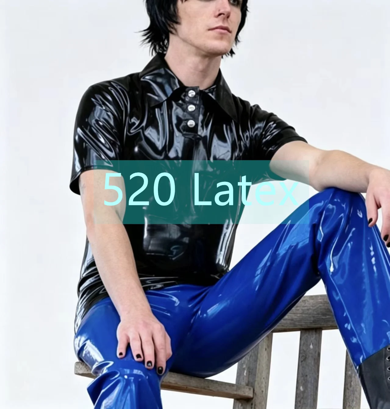 Black Natural Latex Men T-Shirt Sexy Cool Latex Male Top Gummi Latex Casual T-shirt Front Button Rubber Halloween Polo Shirt
Black Natural Latex Men T-Shirt Sexy Cool Latex Male Top Gummi Latex Casual T-shirt Front Button Rubber Halloween Polo Shirt