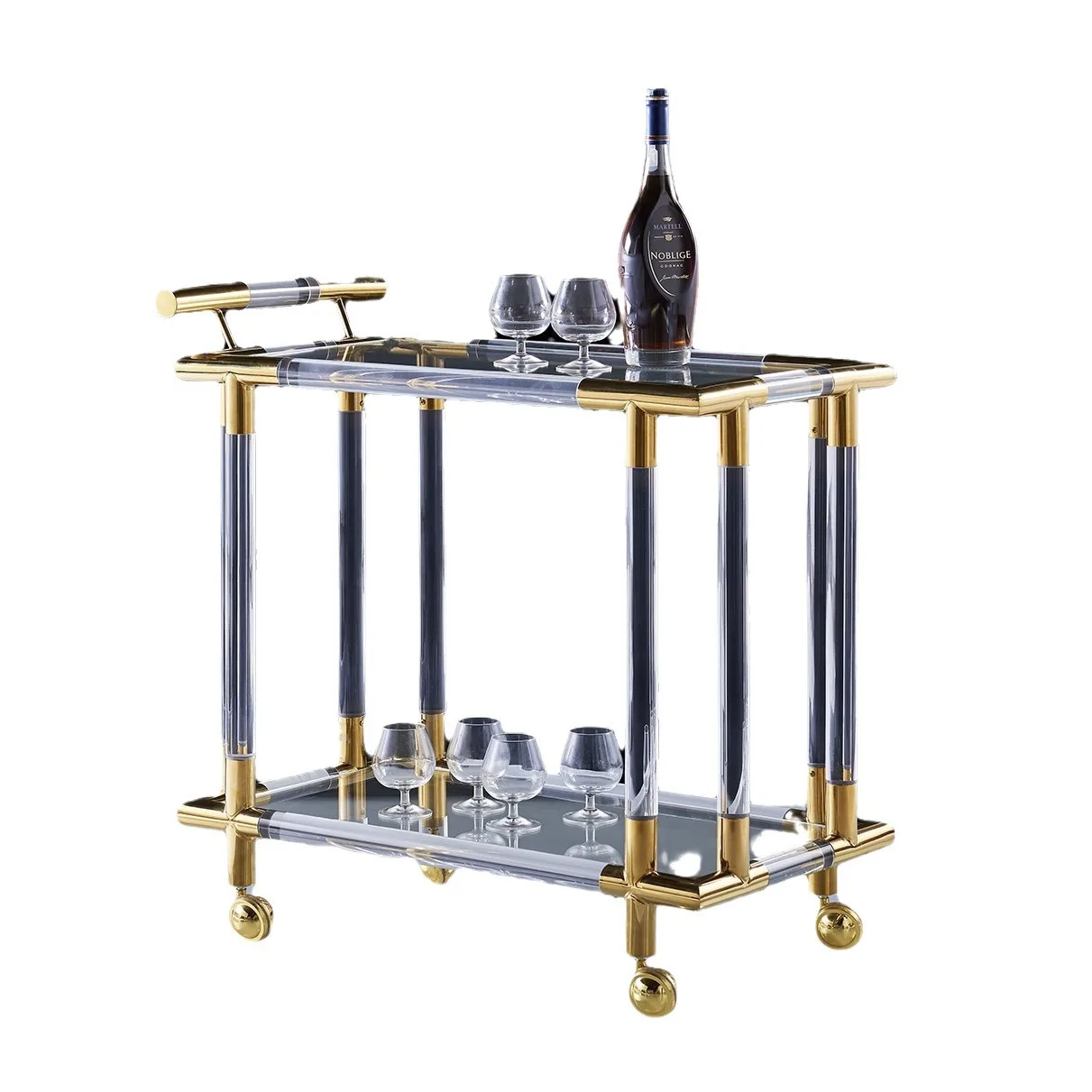 YJQ acrylic dining car hotel dining car stainless steel trolley drinks
YJQ acrylic dining car hotel dining car stainless steel trolley drinks